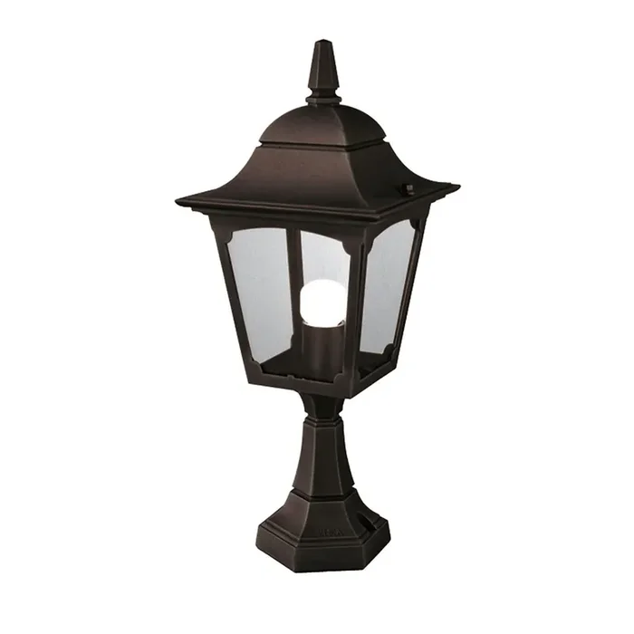 Traditional Outdoor Pedestal lantern – Black (0178CHACP4)