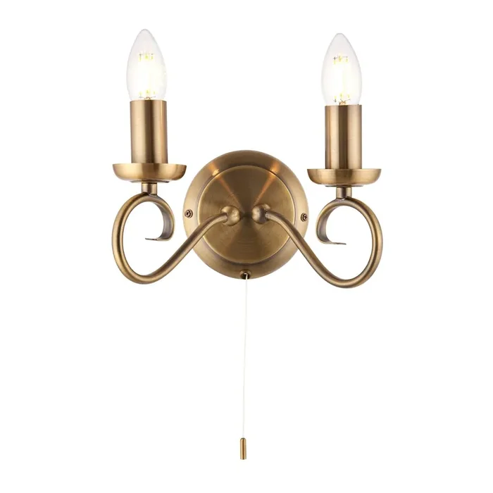 Trafford Double Wall Light – EX DISPLAY