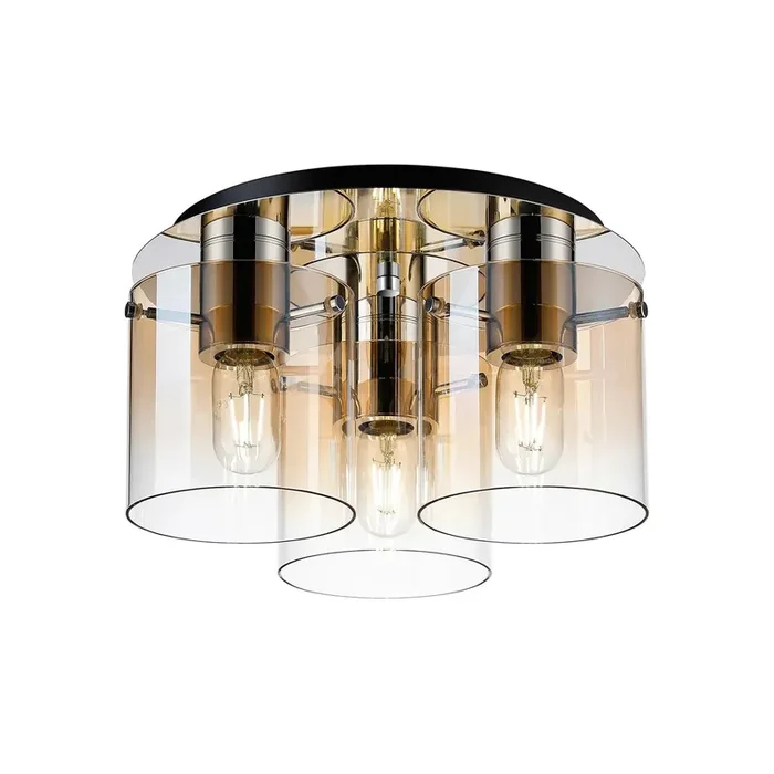 Travis Chrome 3 Light Flush