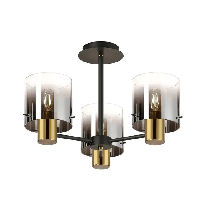 Travis Gold 3 & 5 Semi Flush
