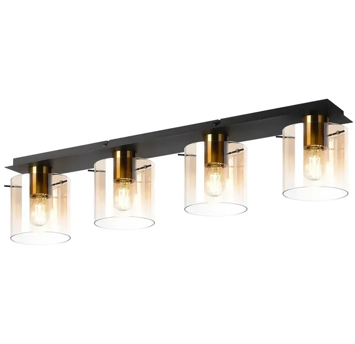 Travis Gold 4 Light Flush