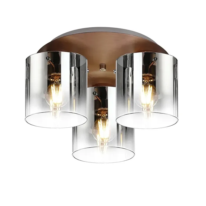 Travis Mocha 3 Light Flush