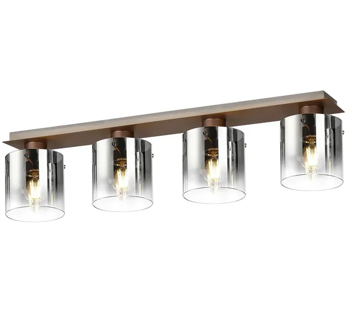 Travis Mocha 4 Light Flush