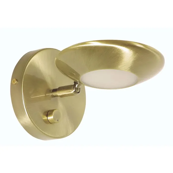 Trento Antique Brass 1 Lamp Modern Dimmer Wall Light