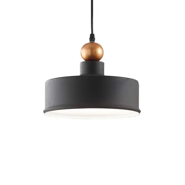 Triade-2 SP1 Grey with Golden Sphere Bar Pendant Light