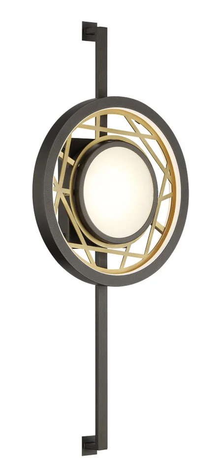 Tribeca by Robin Baron LED Wall Sconce in Smoked Iron And Soft Brass (29|N7521-716-L)