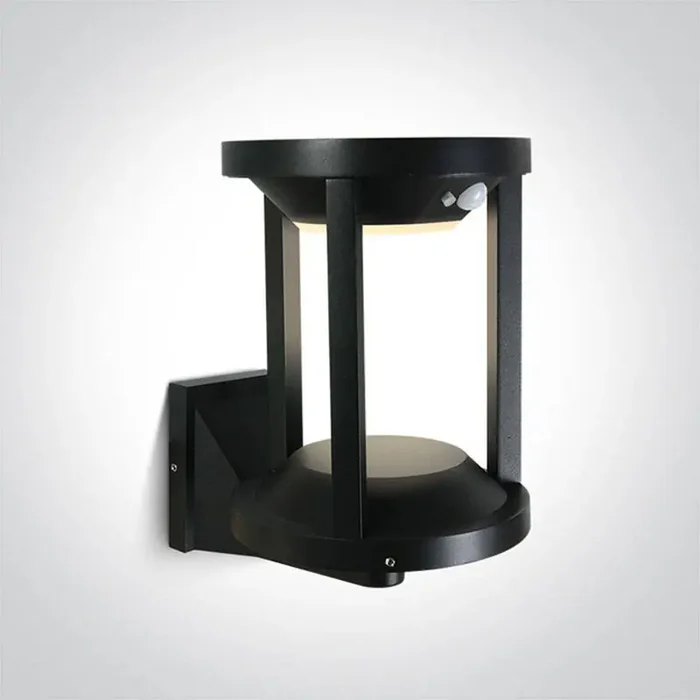 Trio Solar LED Outdoor Wall Light with PIR Sensor – Black – Online Lighting