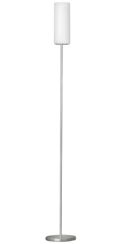 Troy 3 Modern Nickel & Frosted Glass Floor Lamp