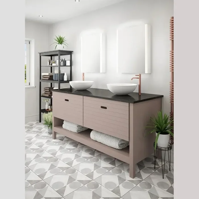 Tunable CCT LED Cabinet Bathroom Mirror 550 x 700 mm with Bluetooth Speaker IP44 Dimmable Demister (1356BALSY9046S)