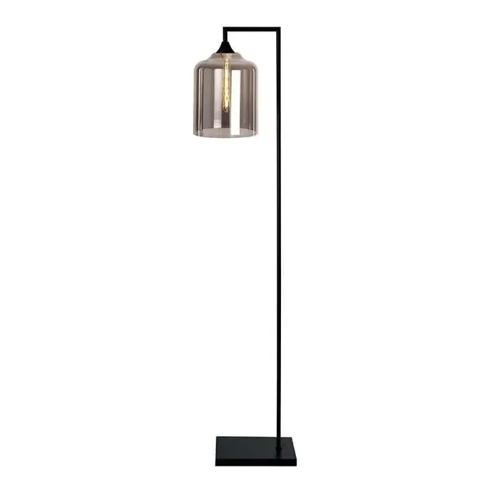 Turo Black Floor Lamp Wide