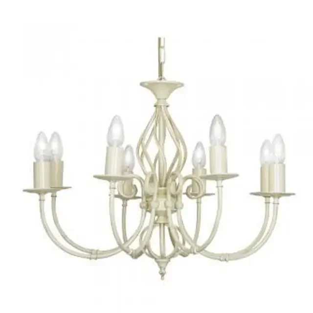 Tuscany 8 Light Ivory Dual Mount Pendant Light