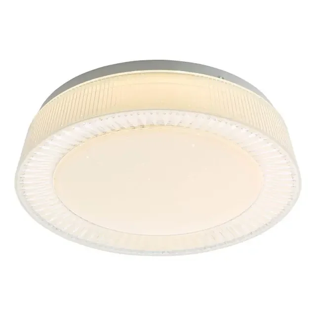 Udell White Acrylic LED Flush Ceiling Light