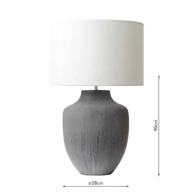Udine Grey Table Lamp Base Only