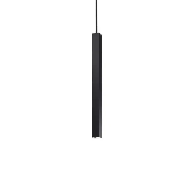 Ultrathin SP Black Square 40cm LED Pendant Spotlight