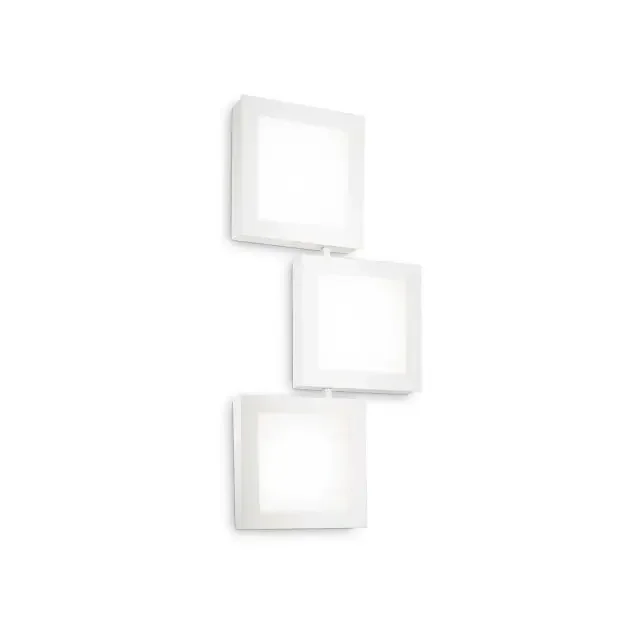 Union PL3 3 Light White with Opal Diffuser Square Ceiling or Wall Light