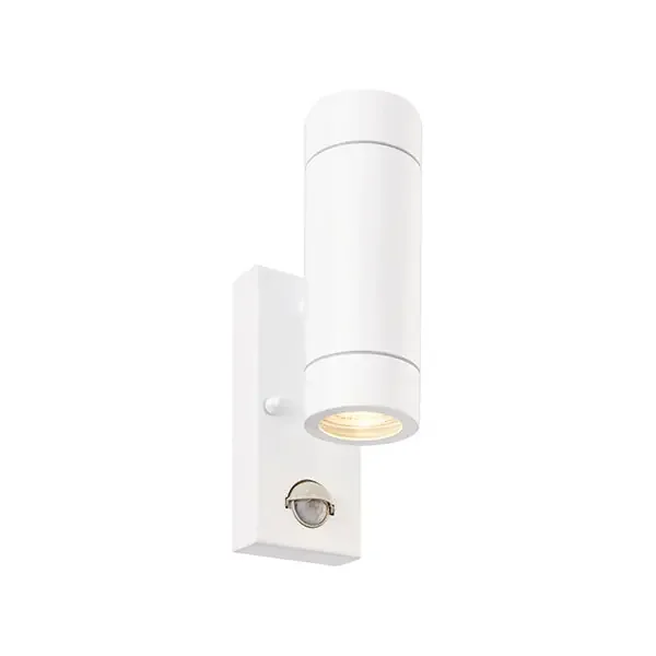 Up Down Security 2 light wall light with PIR – White (1419PAL75440)