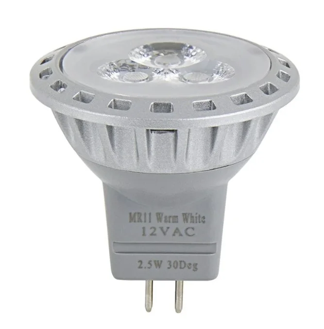 USA – MR11-WW3SMD-30-V2 – 2.5W – 3000K – 120 Deg Flood