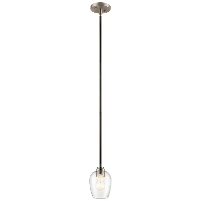 Valserrano One Light Mini Pendant in Brushed Nickel (12|44380NICS)
