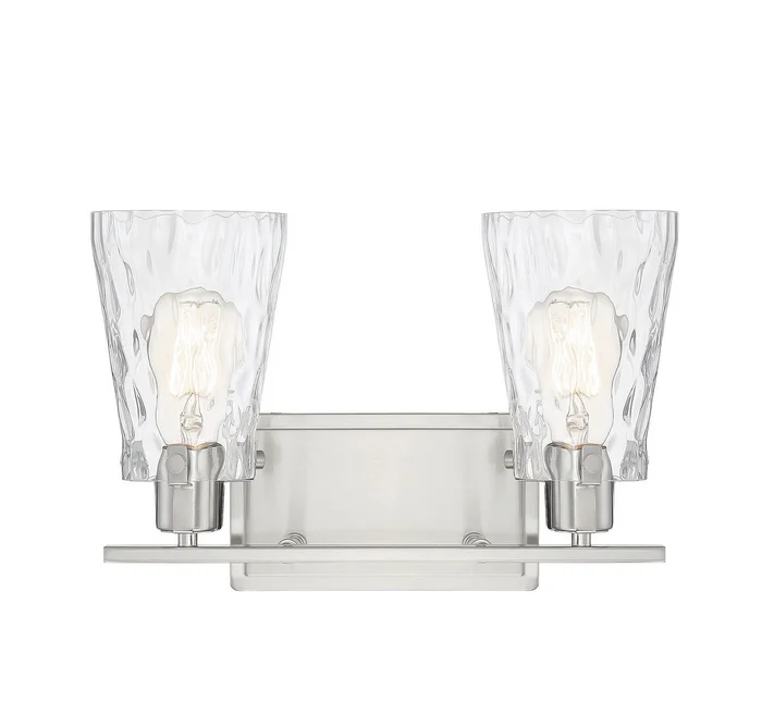 Vaughan Two Light Bath Bar in Satin Nickel (51|8-4508-2-SN)