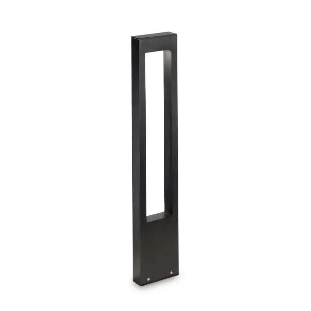 Vega PT1 Black with Clear Glass Diffuser IP44 Bollard