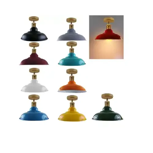 Vintage Ceiling Industrial Flush Mount Shade