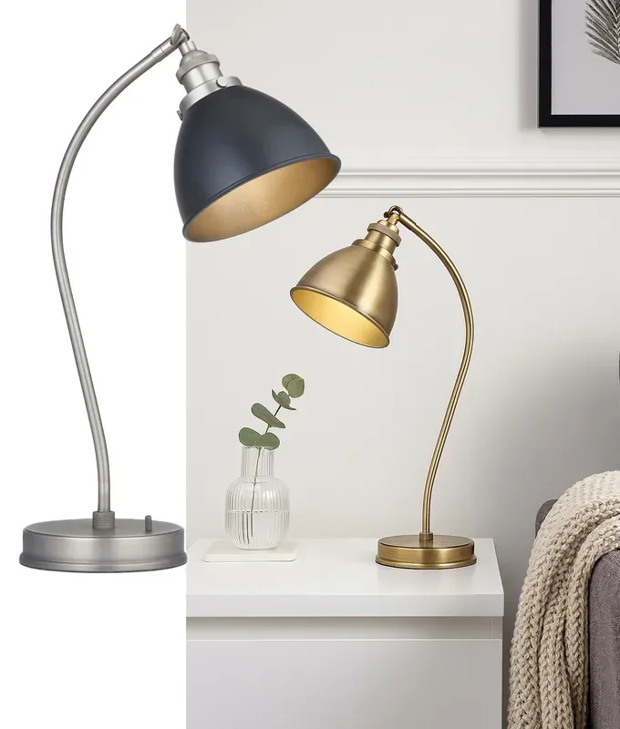 Vintage Style Adjustable Dome Shade Table Lamp