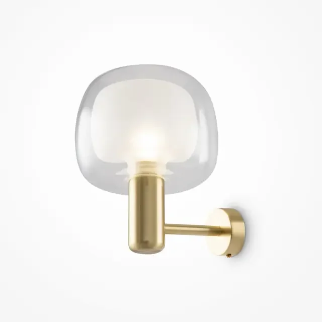 Vision Gold with Glass Diffuser Wall Light
