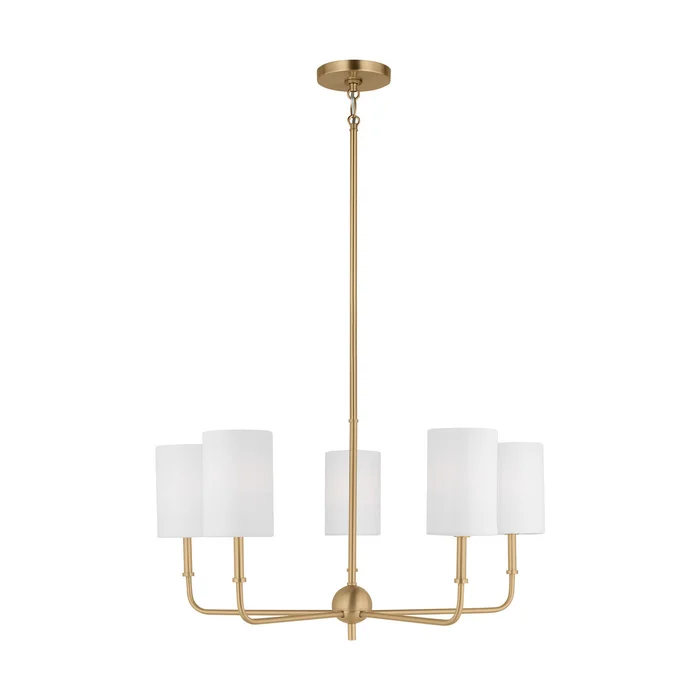 Visual Comfort Studio 3109305EN-848 Foxdale LED Chandelier, Satin Brass