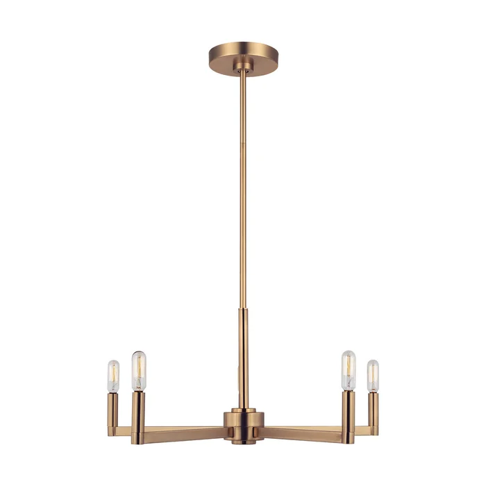 Visual Comfort Studio 3164205EN-848 Fullton LED Chandelier, Satin Brass