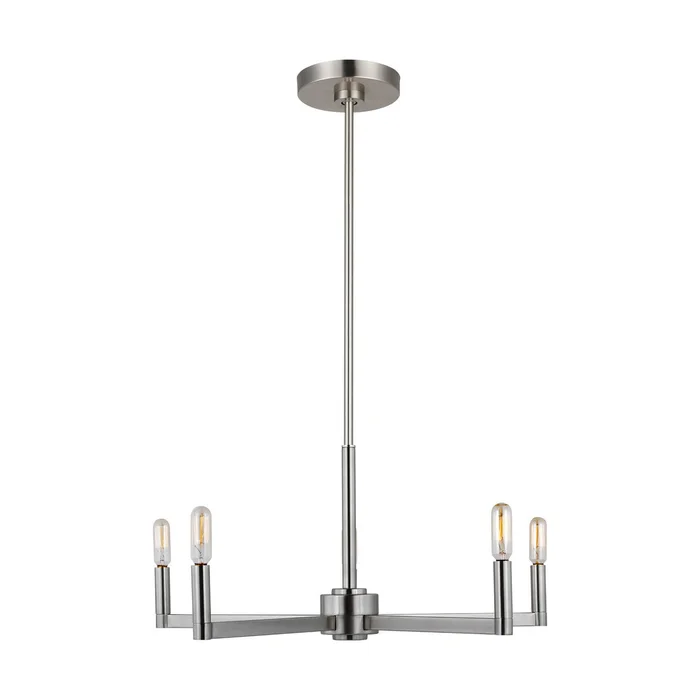 Visual Comfort Studio 3164205EN-962 Fullton LED Chandelier, Brushed Nickel