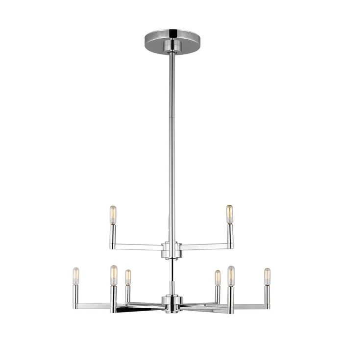 Visual Comfort Studio 3164209EN-05 Fullton LED Chandelier, Chrome