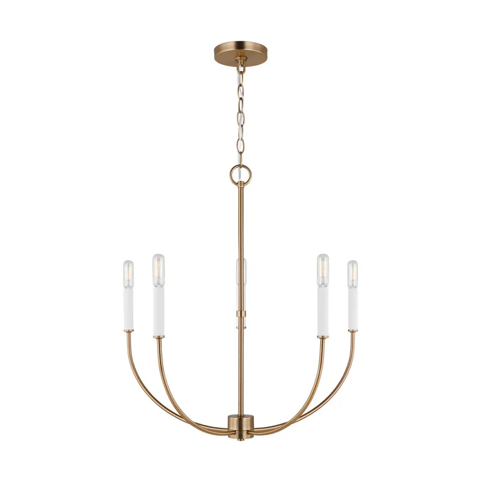 Visual Comfort Studio 3167105EN-848 Greenwich LED Chandelier, Satin Brass
