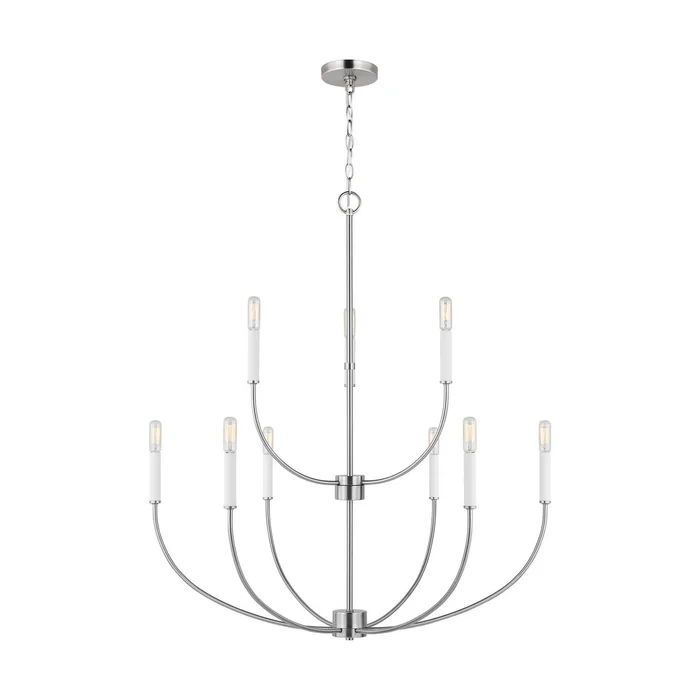 Visual Comfort Studio 3167109EN-962 Greenwich LED Chandelier, Brushed Nickel