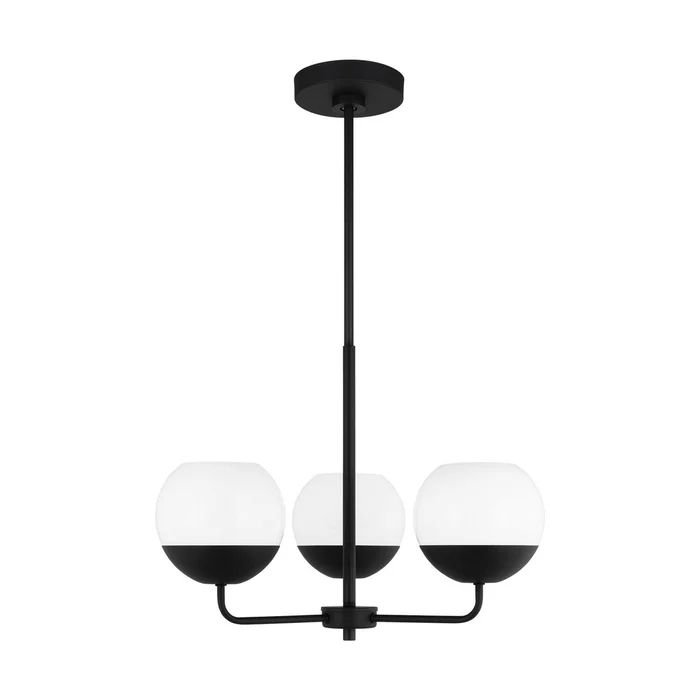 Visual Comfort Studio 3168103EN3-112 Alvin LED Chandelier, Midnight Black