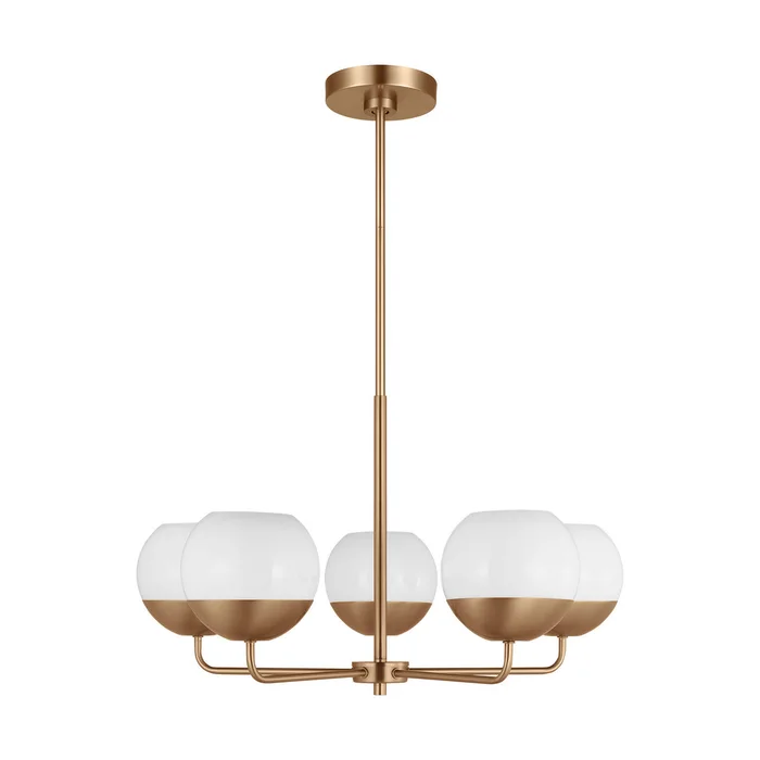 Visual Comfort Studio 3168105EN3-848 Alvin LED Chandelier, Satin Brass