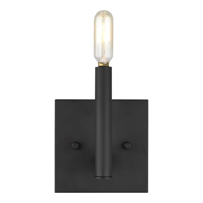 Visual Comfort Studio 4124301-112 Vector One Light Wall / Bath Sconce, Midnight Black