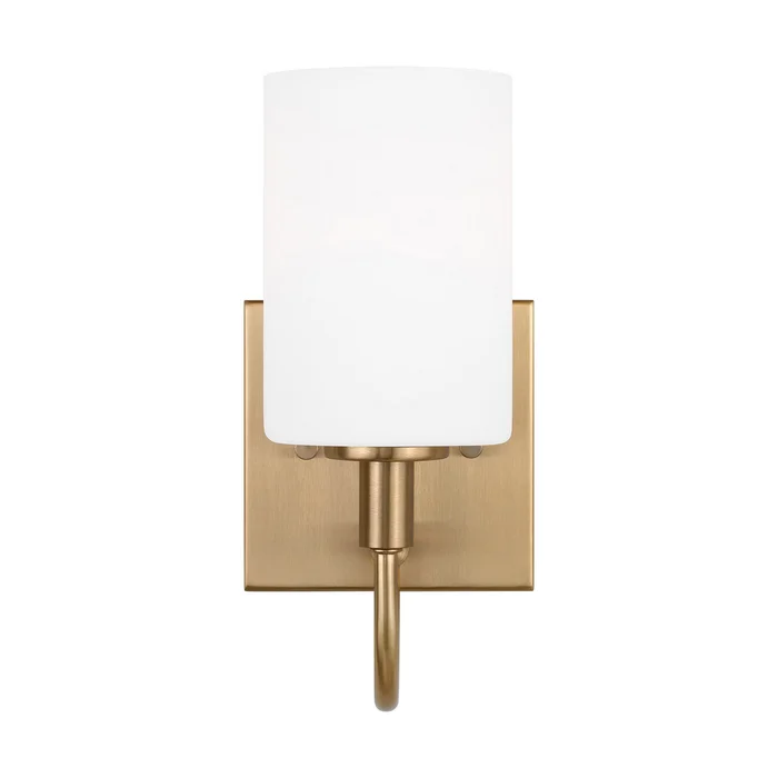 Visual Comfort Studio 4157101EN3-848 Oak Moore LED Bath Wall Sconce, Satin Brass