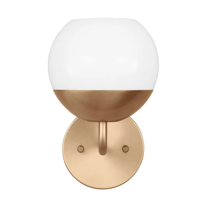 Visual Comfort Studio 4168101-848 Alvin One Light Bath Vanity, Satin Brass