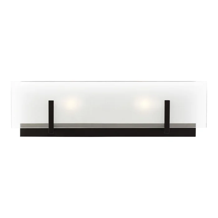 Visual Comfort Studio 4430802-112 Syll Two Light Wall / Bath, Midnight Black