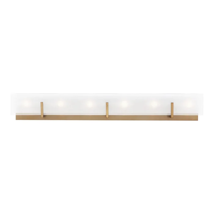 Visual Comfort Studio 4430806EN-848 Syll Six Light Wall / Bath, Satin Brass