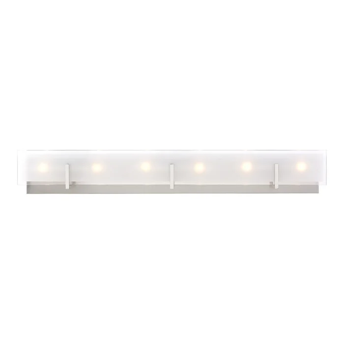 Visual Comfort Studio 4430806EN-962 Syll Six Light Wall / Bath, Brushed Nickel