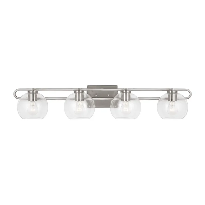 Visual Comfort Studio 4455704-962 Codyn Four Light Bath Vanity, Brushed Nickel