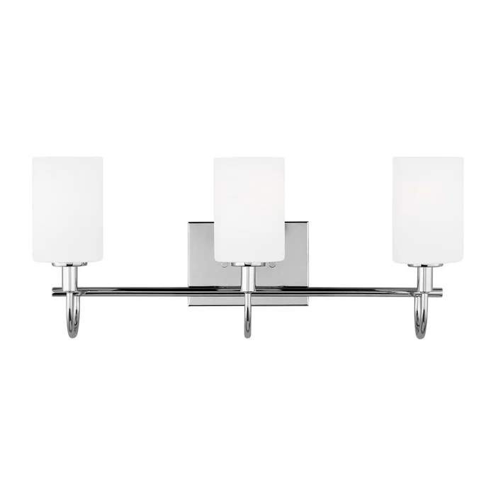 Visual Comfort Studio 4457103-05 Oak Moore Three Light Bath Vanity, Chrome