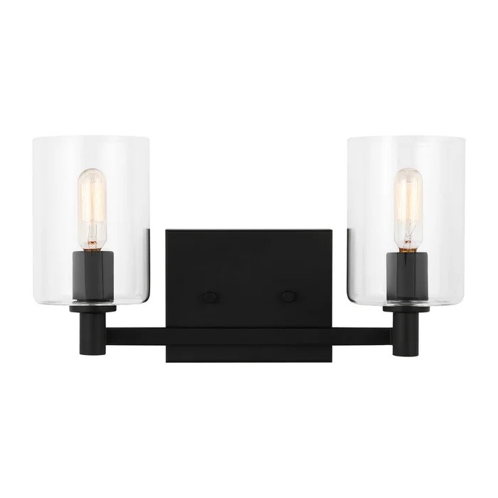Visual Comfort Studio 4464202EN-112 Fullton LED Bath Wall Sconce, Midnight Black
