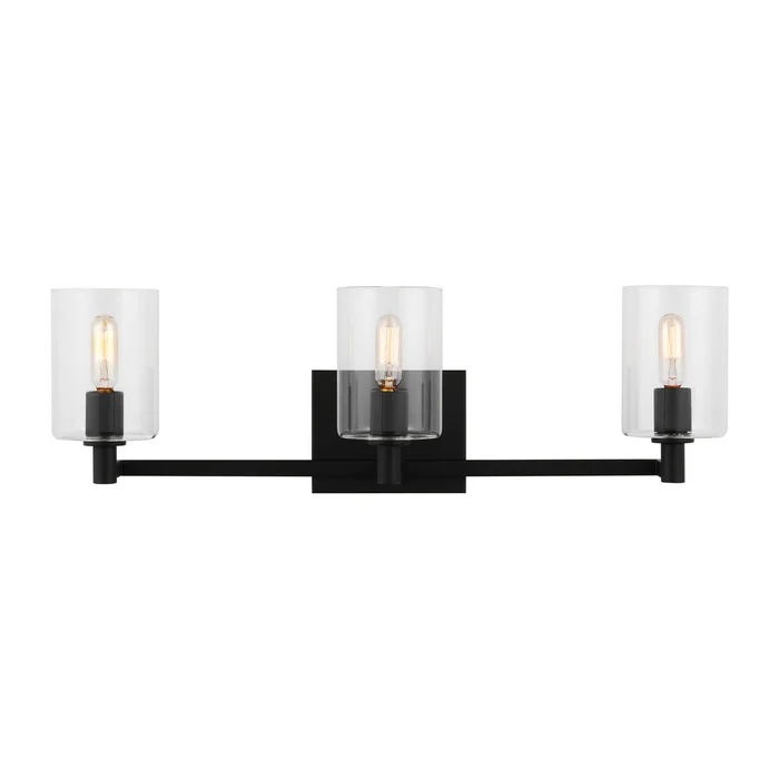 Visual Comfort Studio 4464203EN-112 Fullton LED Bath Wall Sconce, Midnight Black