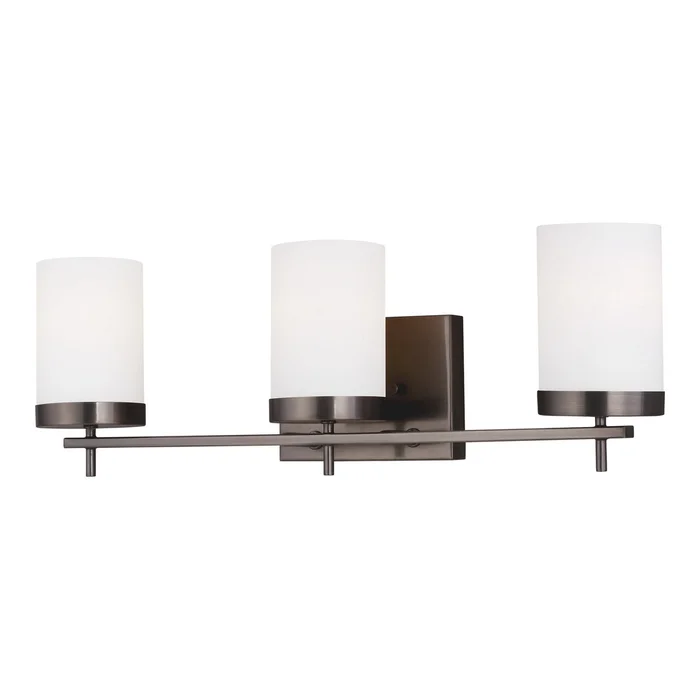 Visual Comfort Studio 4490303EN3-778 Zire Three Light Wall / Bath, Brushed Oil Rubbed Bronze