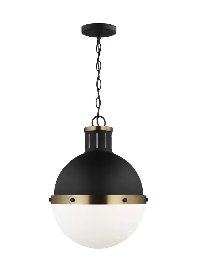 Visual Comfort Studio 6577101EN3-112 Hanks One Light Pendant, Midnight Black