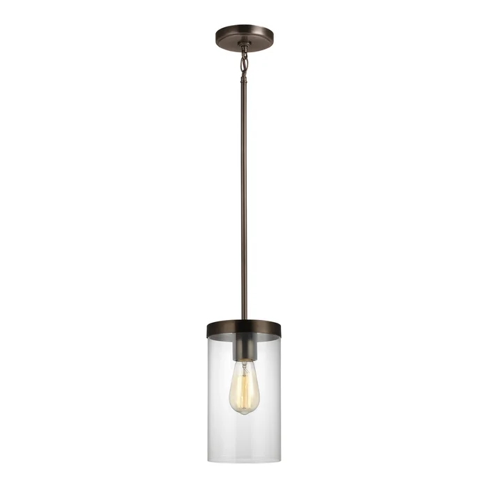 Visual Comfort Studio 6590301EN7-778 Zire One Light Pendant, Brushed Oil Rubbed Bronze