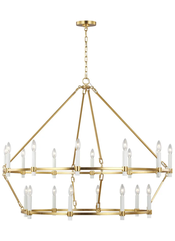 Visual Comfort Studio CC14420BBS Marston 20 Light Chandelier, Burnished Brass