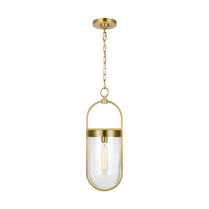 Visual Comfort Studio CP1371BBS Blaine One Light Pendant, Burnished Brass